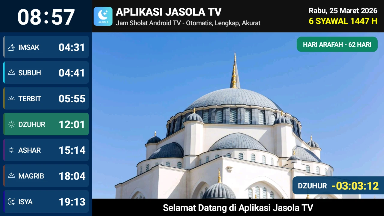 JASOLA TV - Jam Sholat Android screenshot