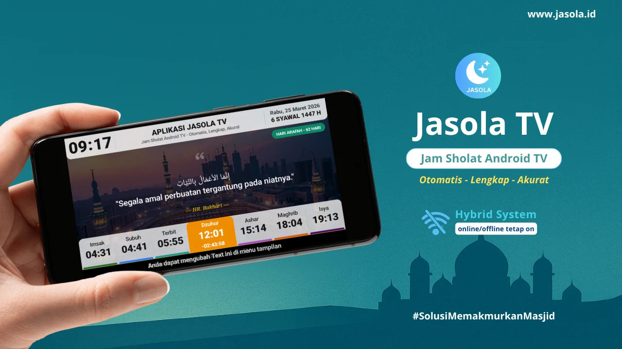 JASOLA TV - Jam Sholat Android screenshot